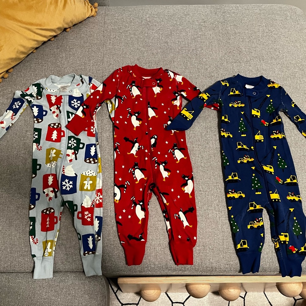 Bundle 3 Hanna Andersson Christmas Pajamas